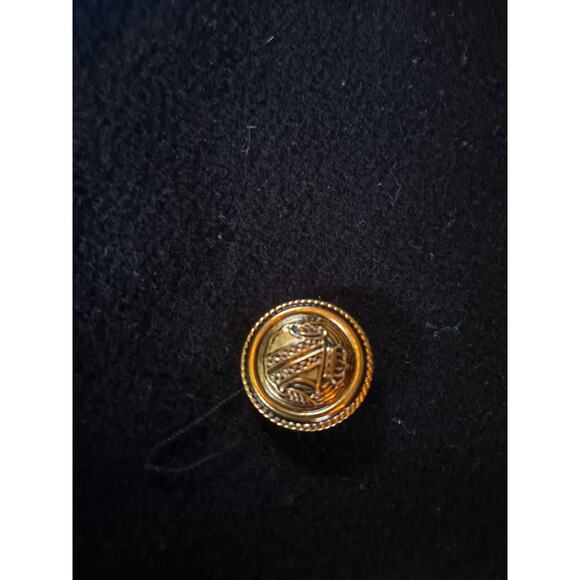 Mackintosh New England Sz 18W Black Wool Classic Double Breasted Pea Coat - Picture 5 of 6